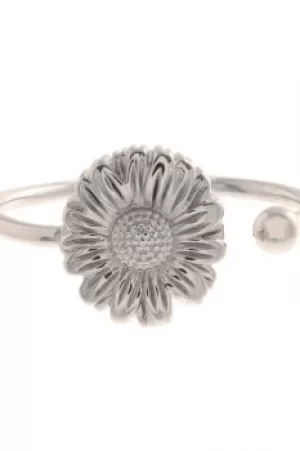 Image of Ladies Olivia Burton Silver Plated Flower Show Daisy Open Ended Ring OBJ16DAR05