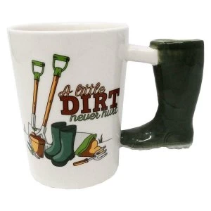 Image of Garden Wellington Shaped Handle Ceramic Mug