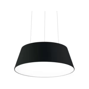 Image of Ideal Lux LED Decorative Cylindrical Pendant Black, 3000K