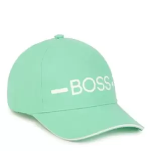 Image of Boss Junior Print Logo Cap - Green