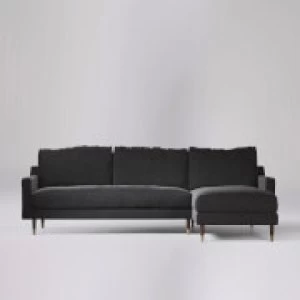 Image of Swoon Reiti Smart Wool Corner Sofa - Right Hand Side - Corner Sofa - Anthracite