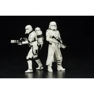 Image of Star Wars Episode 7 First Order Snowtrooper & Flametrooper Two Pack The Force Awakens Art FX+