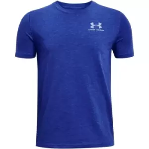 Image of Under Armour Cotton Short Sleeve T-Shirt Junior Boys - Blue