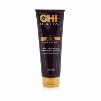 Image of CHIDeep Brilliance Olive & Monoi Deep Protein Masque Strengthening Treatment 237ml/8oz