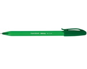 Image of Paper Mate InkJoy 100 CAP Ball Pen Medium Tip Green PK50