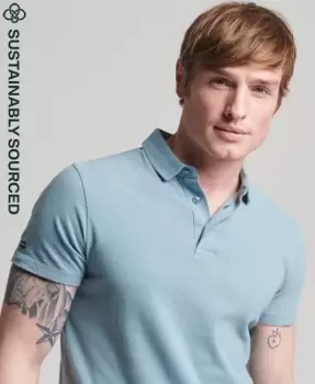 Image of Superdry Studios Organic Cotton Jersey Polo Shirt