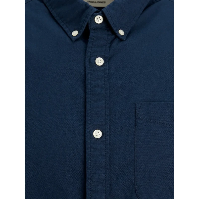 Image of Jack & Jones Blue / Navy Blazer Oxford Shirt Navy Male M 140980UK