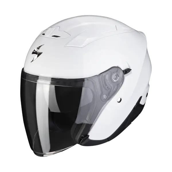 Image of Scorpion EXO-230 Solid White Jet Helmet Size XS