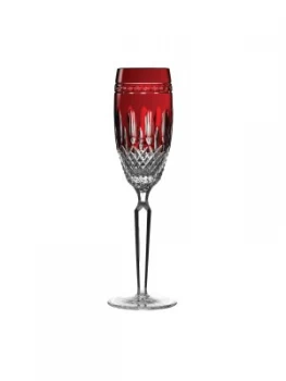 Image of Waterford Clarendon Ruby Flute Set of 2 Red