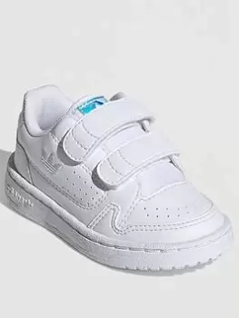 Image of adidas Originals NY 90 Infants - White White/White, Size 4