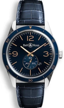 Image of Bell & Ross Watch BR 123 Aeronavale Alligator Mens