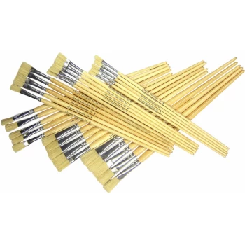 Image of Hog Long Flat Assorted Pack 60 / 10 size 4, 6, 8, 10, 14, 18 - Major Brushes