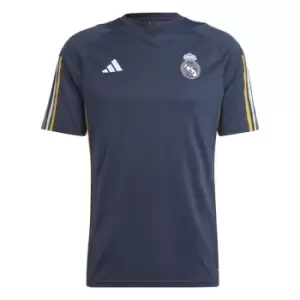 Image of adidas Real Madrid Training Shirt 2023 2024 Adults - Blue