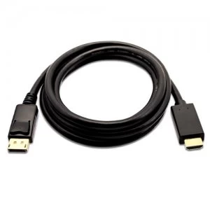 Image of V7 Black Video Cable Mini DisplayPort Male to HDMI Male 2m 6.6ft
