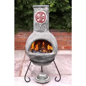 Image of Gardeco Mexican Chiminea Cruz Green