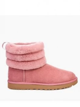 Image of Ugg W Fluff Mini Quilted Ankle Boot - Pink
