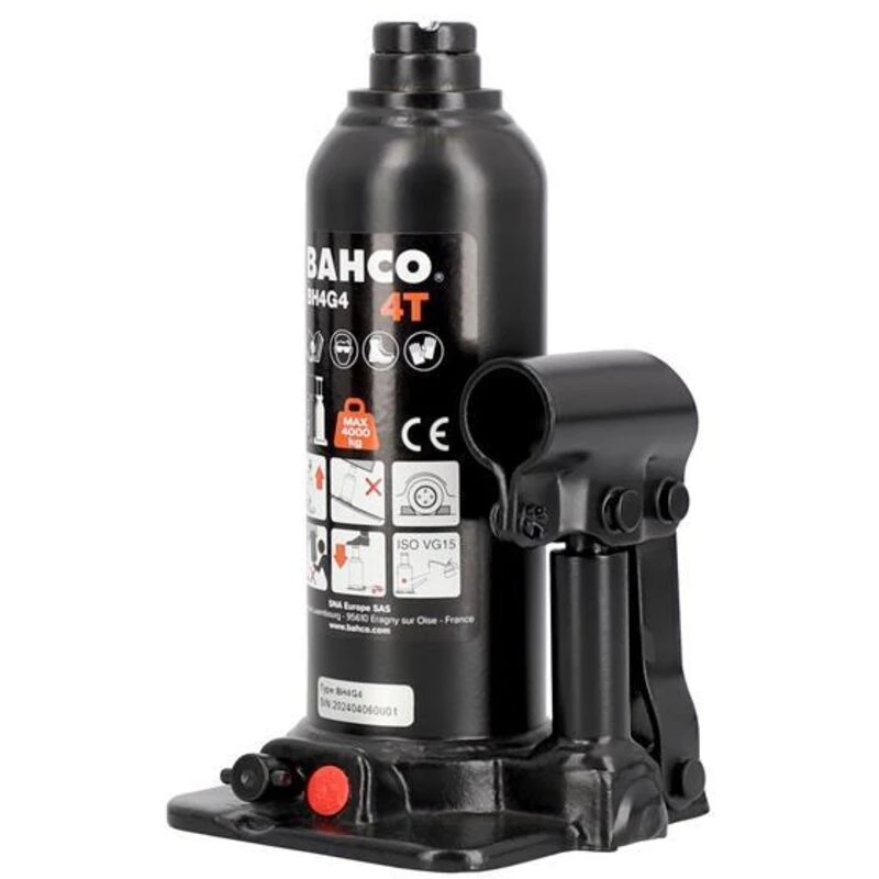 Image of Bahco BH4G Hydraulic Bottle Jack BH4G4 Weight Capacity: 4 Tonne