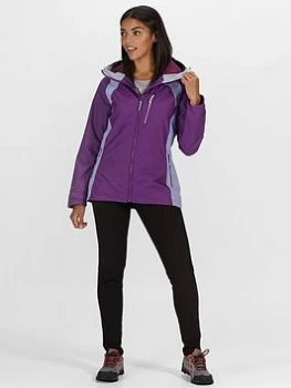 Image of Regatta Highton Waterproof Jacket - Plum, Plum, Size 14, Women