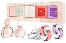 Image of Bvlgari The Womens Gift Collection 5ml Rose Goldea Eau de Parfum + 5ml Rose Goldea Blossom Delight Eau de Parfum + 5ml Omnia Crystalline Eau de Toilet