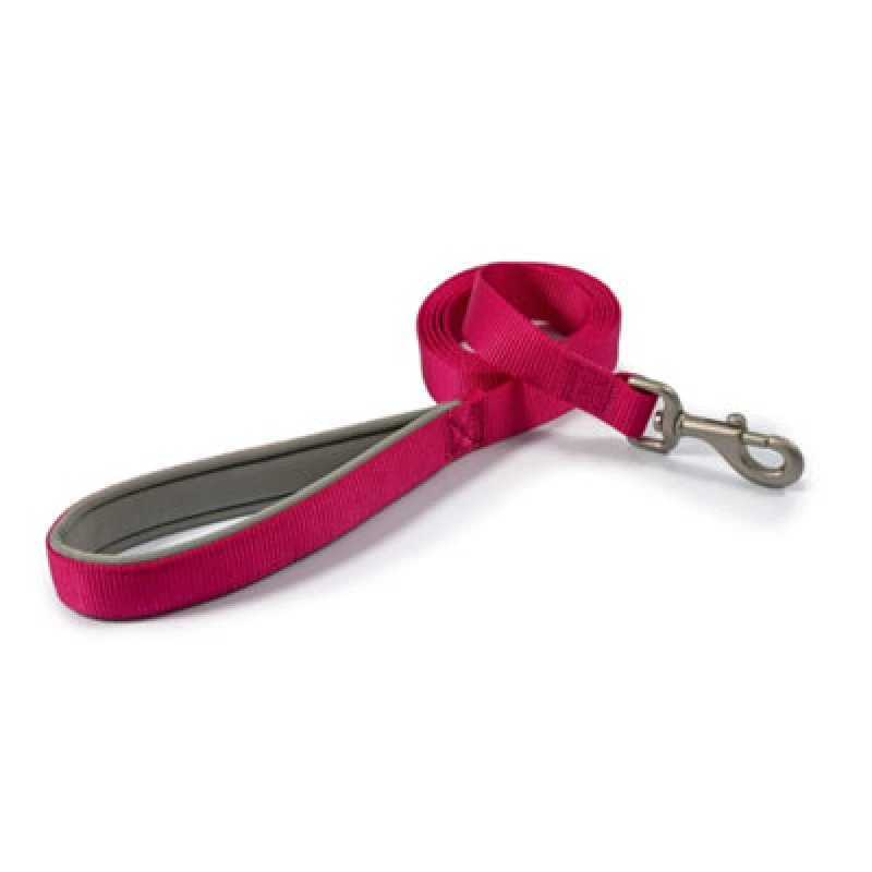 Image of Ancol Viva Reflective Rope Dog Lead Raspberry