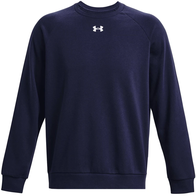 Image of Under Armour Armour UA Rival Fleece Crew Mens - Blue Blue 2XL