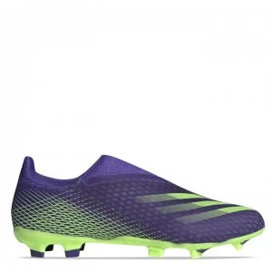 Image of adidas X Ghosted.3 Football Boots Firm Ground - Ink/SignGreen