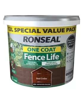 Image of Ronseal One Coat Fence Life Red Cedar 12L