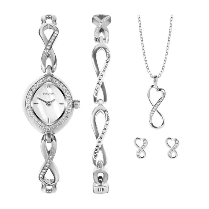 Image of Sekonda 49056 Watch, Bracelet, Pendant And Earrings Gift Set - W32383