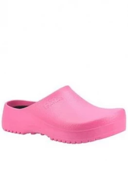 Image of Birkenstock Birkenstock Super Flat Shoe, Raspberry, Size 8, Women