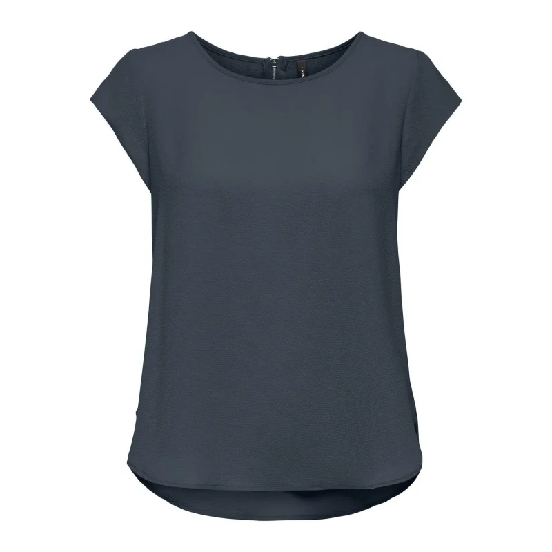 Image of Only Womens T-Shirt Only Vic Solid Bleu Female 40