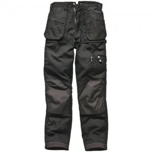 Image of Dickies Mens Eisenhower Multi Pocket Trousers Black 40" 32"