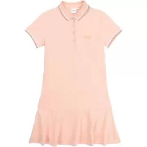 Image of Boss Cotton pique polo dress - Pink