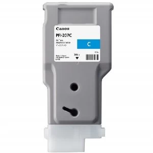 Image of Canon PFI207 Cyan Ink Cartridge