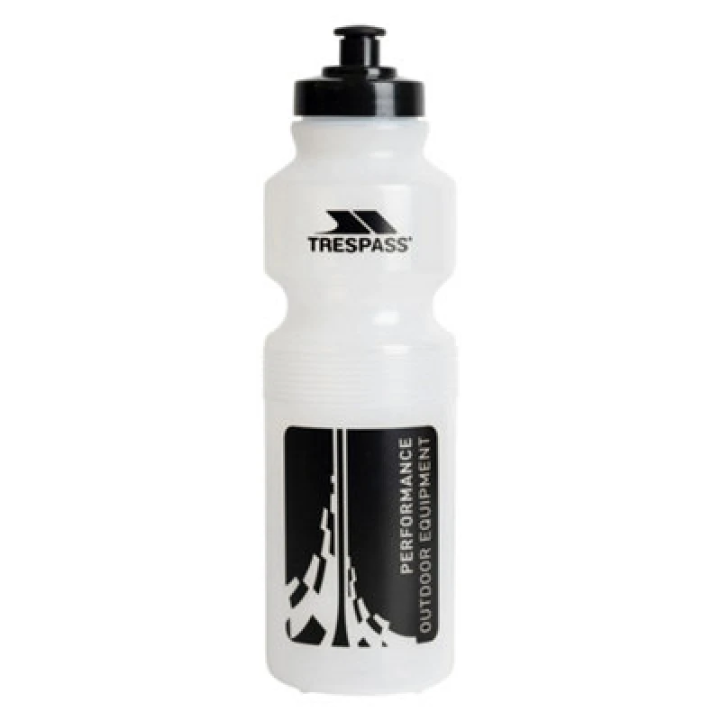 Image of Trespass Trespass Platform Sports 750ml Water Bottle in Clear Clear One Size Unisex 5063703822954