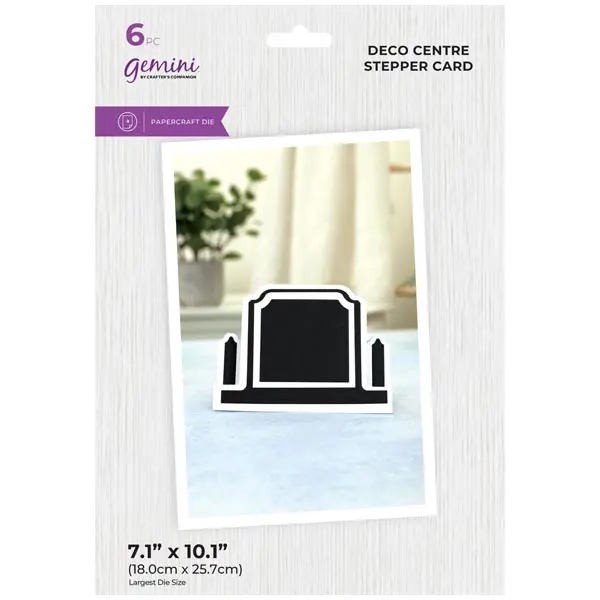 Image of Gemini Dimensionals Shaped Card Die Set Deco Centre Stepper Card Set of 6