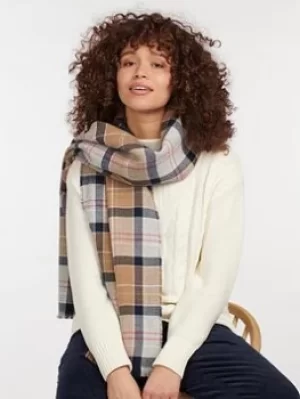 Image of Barbour Barbour Montieth Reversible Tartan Wrap -Pink/Hessian