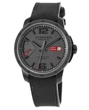 Image of Chopard Mille Miglia GTS Power Control Black Dial Titanium Limited Edition Mens Watch 168566-3007 168566-3007