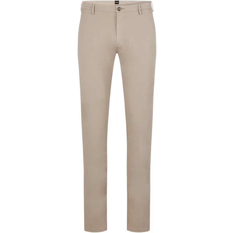 Image of Boss Mens Slim Fit Trousers Open Beige male 38W R