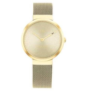 Image of Tommy Hilfiger 1782487 Womens Libby Champagne Dial Gold Watch