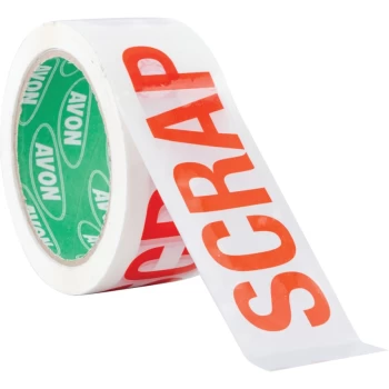 Image of Printed 'scrap' Tape - 50MM X 66M