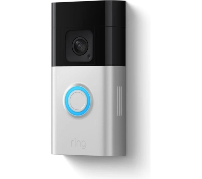 Image of RING Battery Video Doorbell Plus with Extra Battery Pack - Silver/Grey 5056489797257