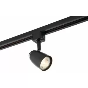 Image of Loops - Adjustable Tilt Ceiling Track Spotlight Matt Black 50W Max GU10 Lamp Downlight