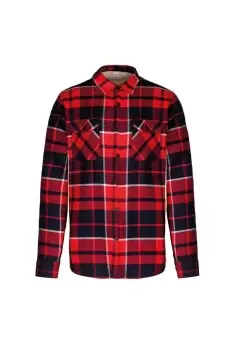 Image of Sherpa Lined Checked Shirt Jacket