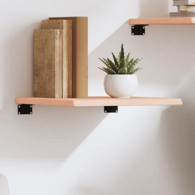 Image of VIDAXL Wall Shelf 40x40x2cm Untreated Solid Wood Oak Vidaxl 8720845812300