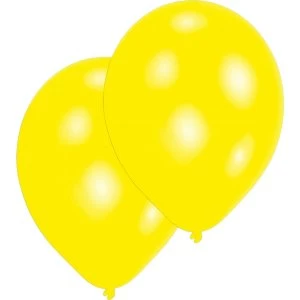 Image of Latex Balloons Yellow (Pack Of 10)