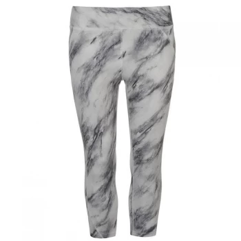 Image of USA Pro Capri Cropped Leggings - Mono Marble