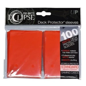 Image of Ultra Pro Eclipse PRO-Matte Apple Red Standard 100 Sleeves (case of 6)