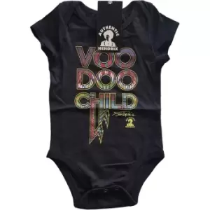 Image of Jimi Hendrix - Voodoo Child Kids 24 Months Baby Grow - Black