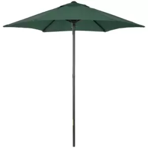 Image of Outsunny 2M Parasol Patio Umbrella Outdoor Sun Shade With 6 Ribs - Green