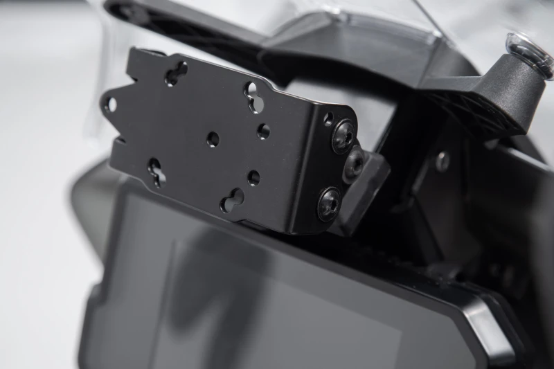 Image of SW-Motech GPS mount for cockpit - Black. KTM 790 / 890 Adv, Husqv. Norden 901.